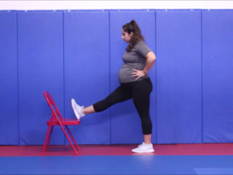 prenatal hamstring stretch for energy