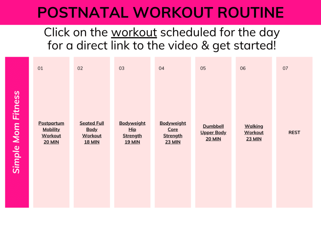 View of Free Postnatal Workout Routine - Simple Mom Fitness