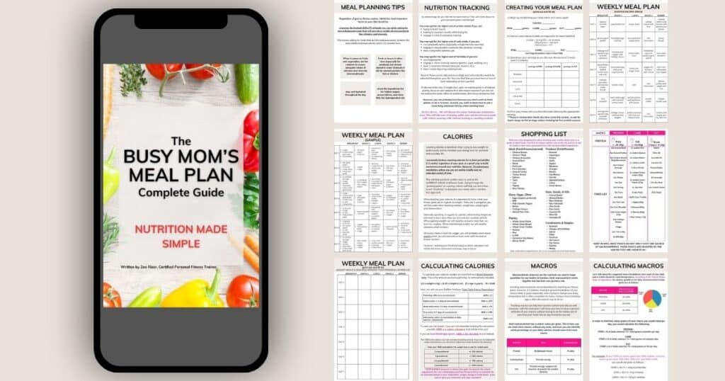 Easy Meal Plan For Busy Moms (FREE) - Simple Mom Fitness